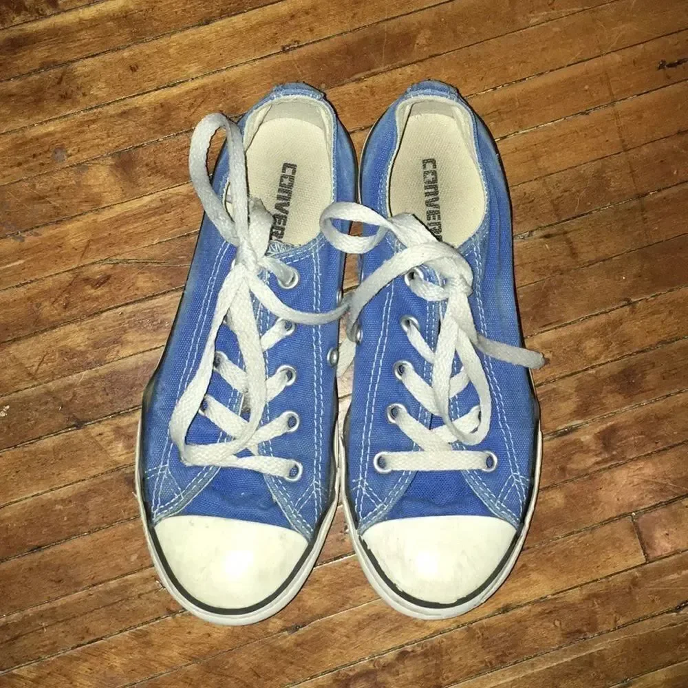 Converse blue trendy low top streetwear boat shoes